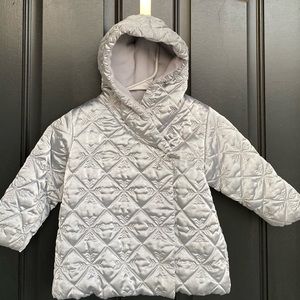 Gap kids Silver snowflake Toddler Girls jacket 3 Years(3T)